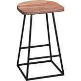 Clement 24" Counter Stool in Natural Solid Acacia Wood