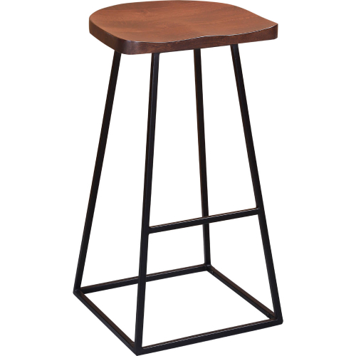 Clement 30" Bar Stool in Brown Solid Mango Wood