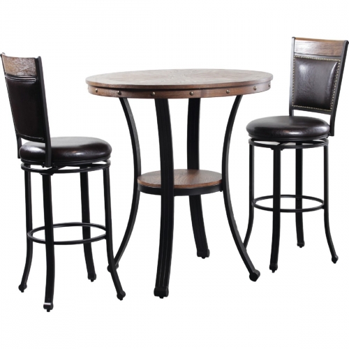 Franklin Pub Table 3 Piece Pub Table & Bar Stool Set