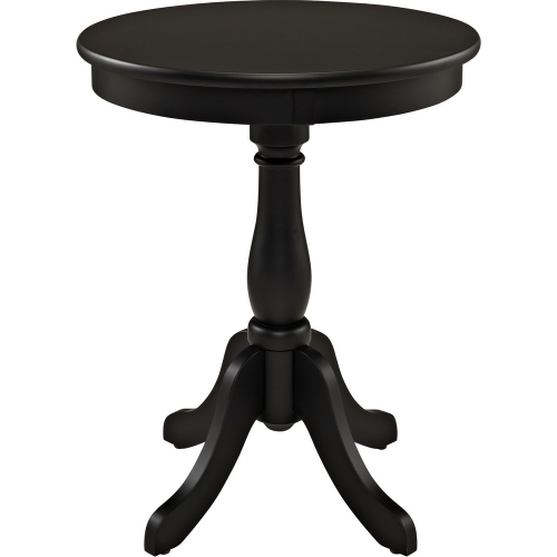 Round Black Occasional Table