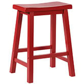 Color Story Crimson Red Counter Height Stool