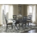 Turino 5 Piece Dining Set in Rustic Grey Oak & Tan Fabric