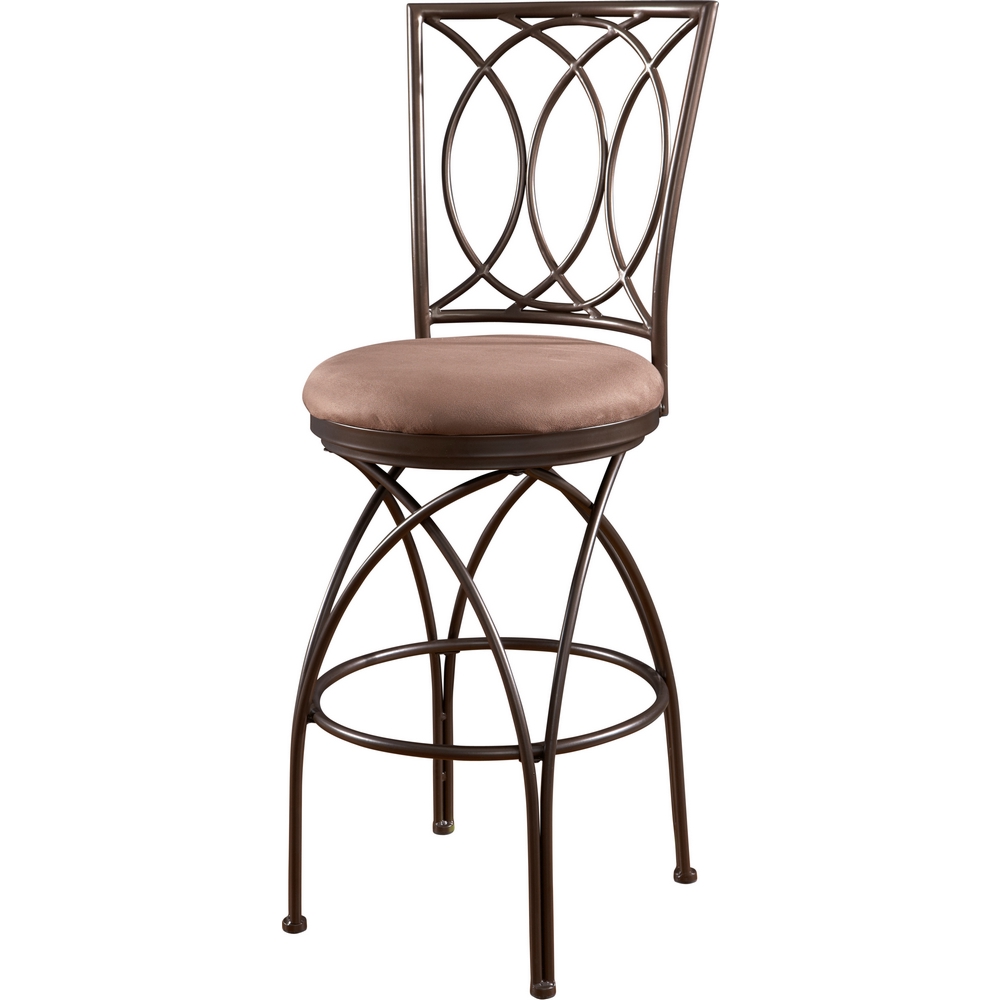 powell big and tall metal crossed legs counter stool