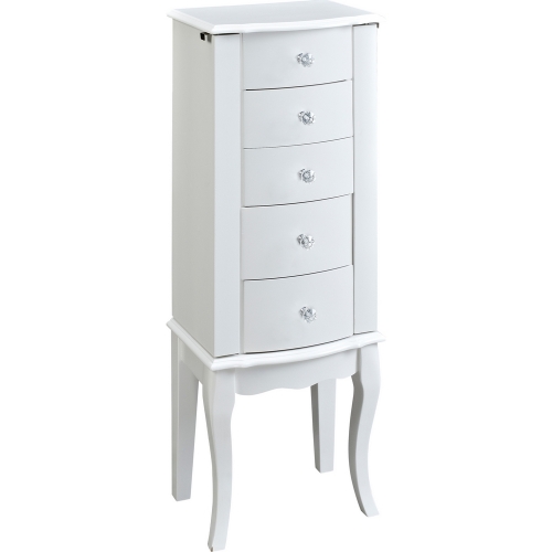 White Jewelry Armoire