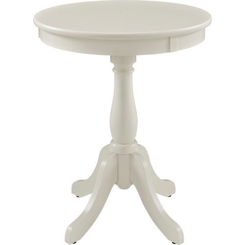 Round White Occasional Table