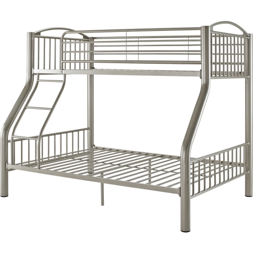 Twin Over Full Pewter Bunk Bed