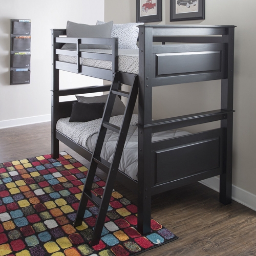 Beckett Twin over Twin Bunk Bed in Black