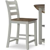 Colm Counter Stool in Silver Birch & Oak (Set of 2)