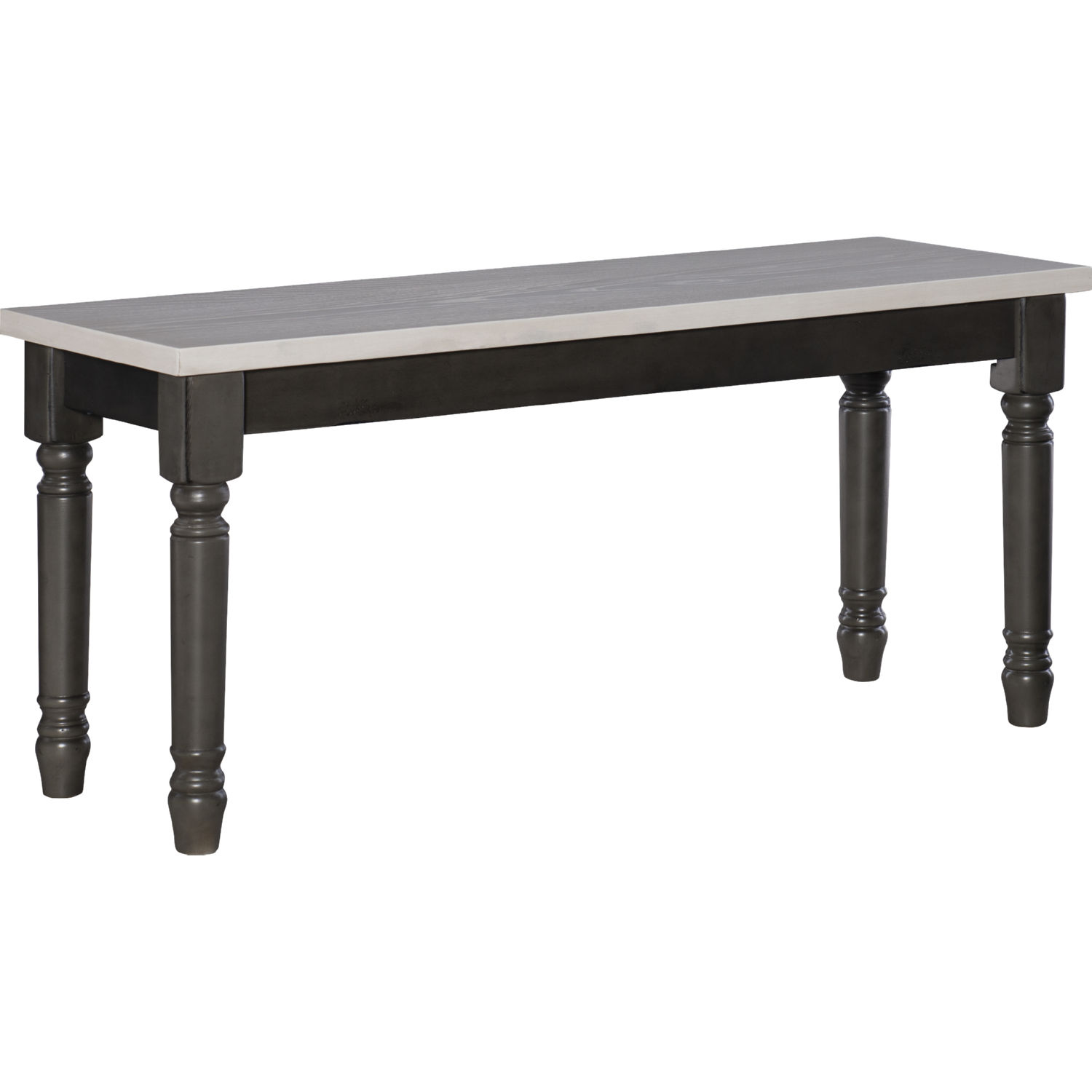 Powell D1251D19GB Willow Dining Bench in Dark Grey Smoke