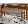 Cadence Dining Bench in Brown Wood & Rope