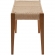 Cadence Dining Bench in Brown Wood & Rope