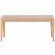 Cadence Dining Bench in Natural Wood & Rope