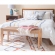 Cadence Dining Bench in Natural Wood & Rope