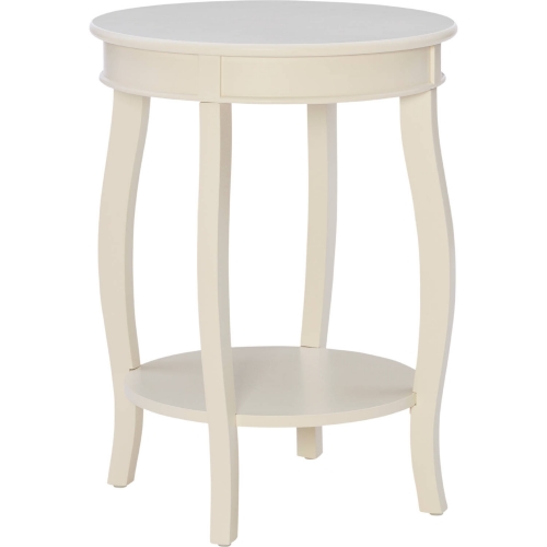 Aura Side Table Off White Cream Wood