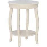 Aura Side Table Off White Cream Wood