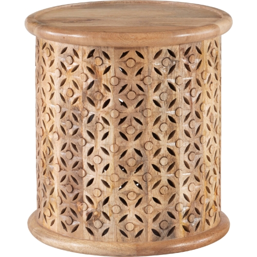 Inora Side Table in Natural Finish Wood