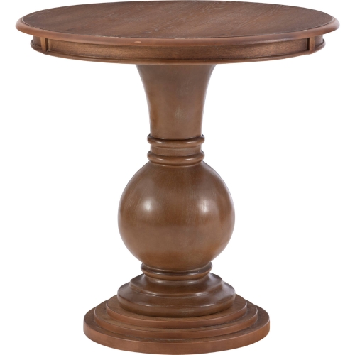 Adeline Round Accent Side Table in Natural