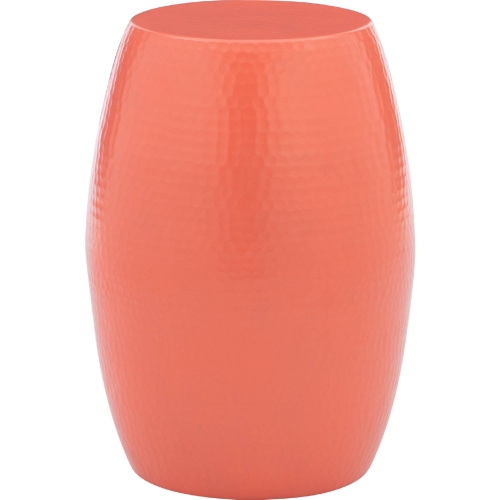 Sienna Side Table in Hammered Coral Aluminum