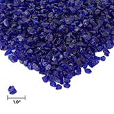 Cobalt Blue Reflective Chips Fire Glass Filler