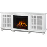 Marlowe 70" TV Stand with Electric Fireplace in White