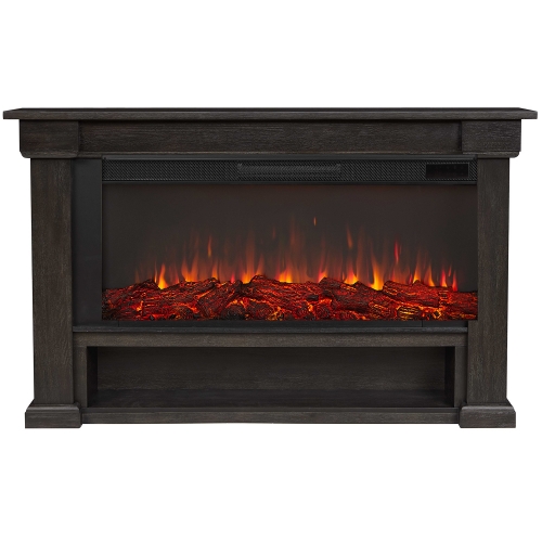 Bristow Landscape Electric Fireplace in Weathered Wood