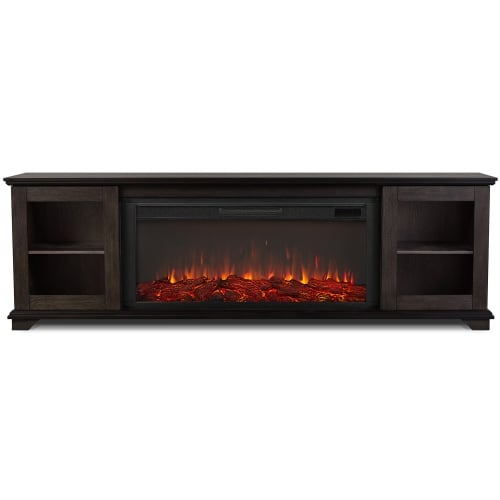 Benjamin Landscape Media Electric Fireplace in Weathered Wood