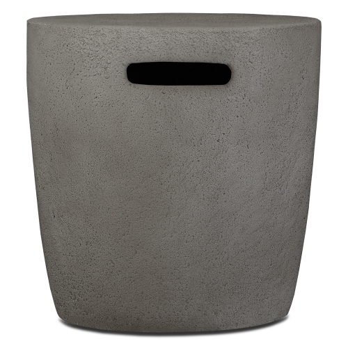 Riverside Round Liquid Propane Tank Cover in Glacier Gray