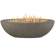 Riverside Outdoor Large Oval Liquid Propane Fire Bowl in Glacier Gray