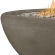 Riverside Outdoor Large Oval Liquid Propane Fire Bowl in Glacier Gray