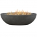 Riverside Outdoor Large Oval Liquid Propane Fire Bowl in Shale
