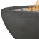 Riverside Outdoor Large Oval Liquid Propane Fire Bowl in Shale