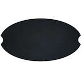 Riverside Outdoor Fire Bowl Oval Steel Lid in Black