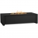 Keenan Outdoor 52" Rectangle Propane Fire Table in Black