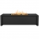 Keenan Outdoor 52" Rectangle Propane Fire Table in Black