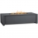 Keenan Outdoor 52" Rectangle Propane Fire Table in Gray