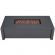 Keenan Outdoor 52" Rectangle Propane Fire Table in Gray