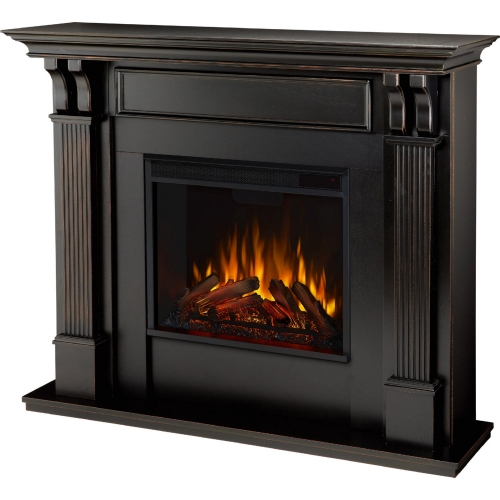 Ashley Electric Fireplace in Blackwash