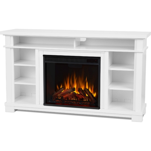 Belford 56" TV Stand w/ Electric Fireplace in White