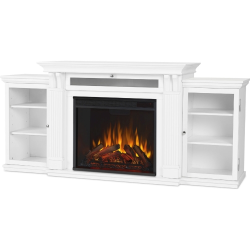 Calie 67" TV Stand w/ Electric Fireplace in White