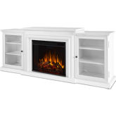 Frederick Media Center Electric Fireplace in White