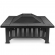Lafayette Fire Pit in Black with Gray Slate Tile Top