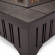 Lafayette Fire Pit in Black with Gray Slate Tile Top