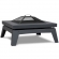 Breton Wood Burning Fire Pit in Gray Steel