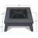Breton Wood Burning Fire Pit in Gray Steel