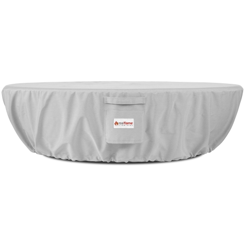 Riverside Oval Propane Fire Bowl Protective Cover in Gray Fabric