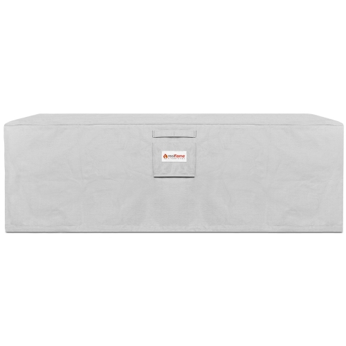 Baltic Rectangle Fire Table Protective Cover in Light Gray