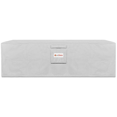 Aegean Small Rectangle Fire Table Protective Cover in Gray Fabric