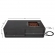 Vance Outdoor Propane Fire Table in Weathered Slate Gray Steel