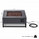 Blake Square Propane Fire Table with Natural Gas Kit in Weathered Slate Steel