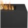 Aegean Square Propane Fire Table with Natural Gas Kit in Black Powder Coated Steel